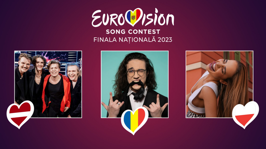 Finala Națională Eurovision 2023. Pe scenă vor evolua și câștigătorii etapelor naționale din România, Letonia și Polonia