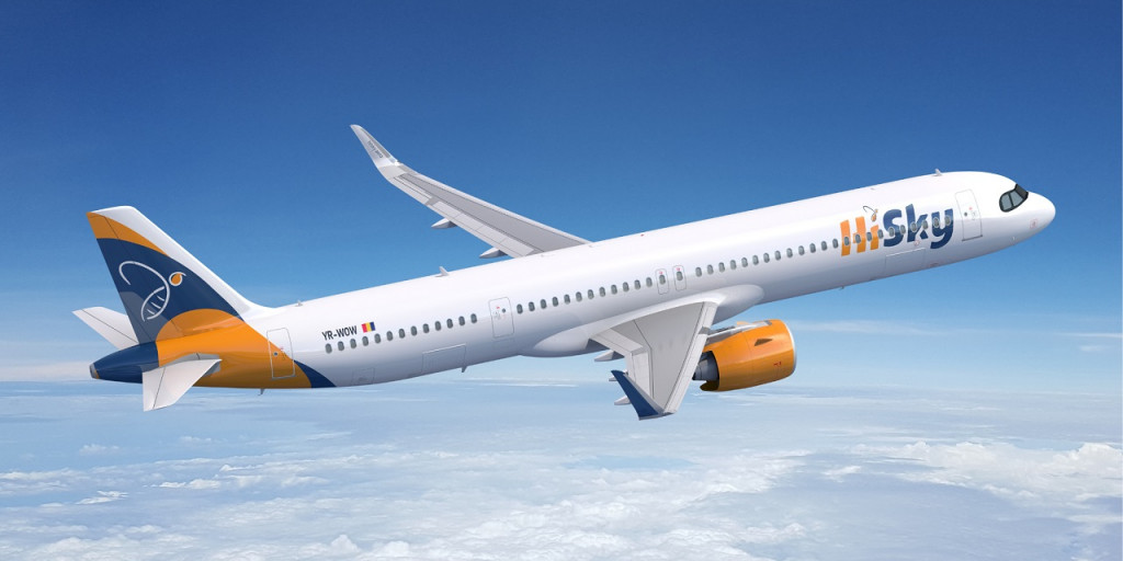 HiSky continuă să se dezvolte, a doua aeronavă Airbus A321neo LR a intrat oficial în flota companiei