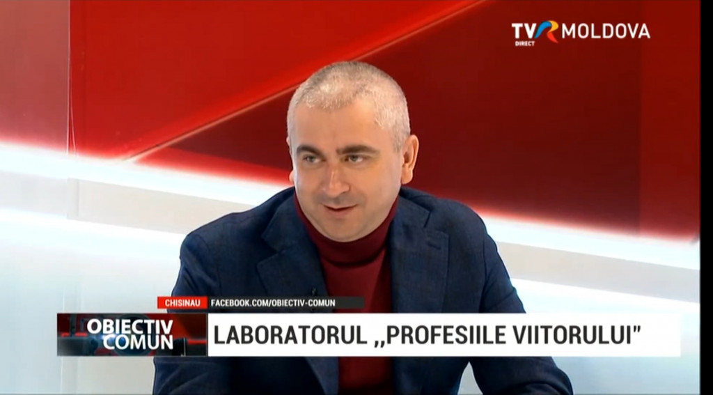 Prorectorul UTM, Dinu Țurcanu, a povestit la emisiunea „Obiectiv comun” de la TVR Moldova despre profesiile viitorului