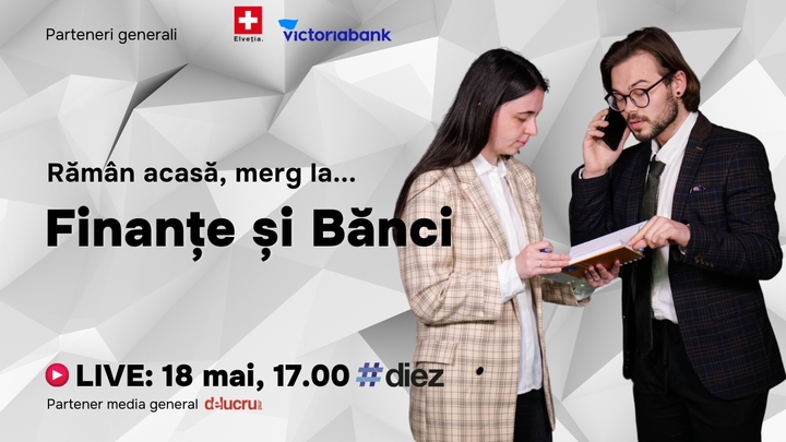 „Rămân acasă, merg la…” #diez invită viitorii studenți interesați de finanțe și bănci la un nou eveniment online de orientare în carieră