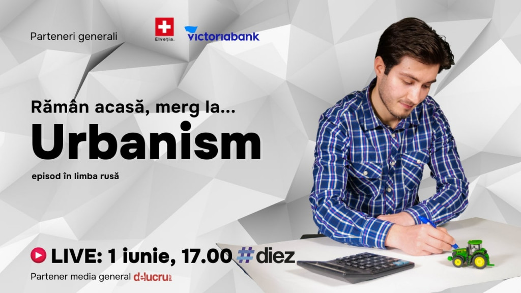 „Rămân acasă, merg la…” #diez invită viitorii studenți interesați de urbanism la un nou eveniment online de orientare în carieră