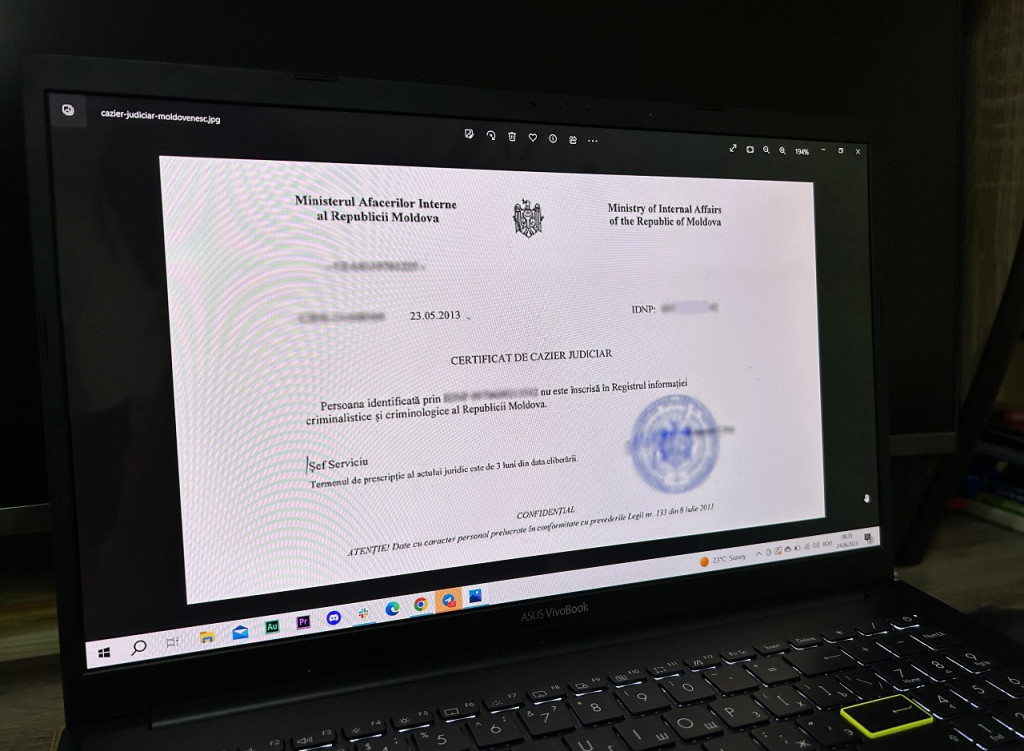 Cetățenii pot obține cazierul judiciar în format digital cu opțiunea de apostilare și livrare la domiciliu