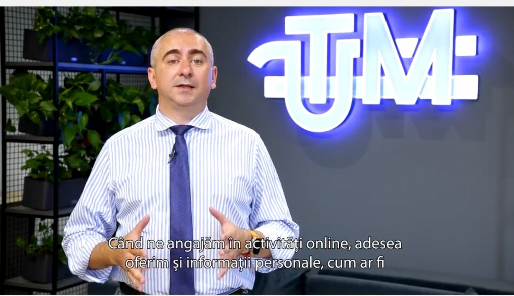 Dinu Țurcanu, prorector digitalizare UTM, susține campania SiguranţăDigitală.MD