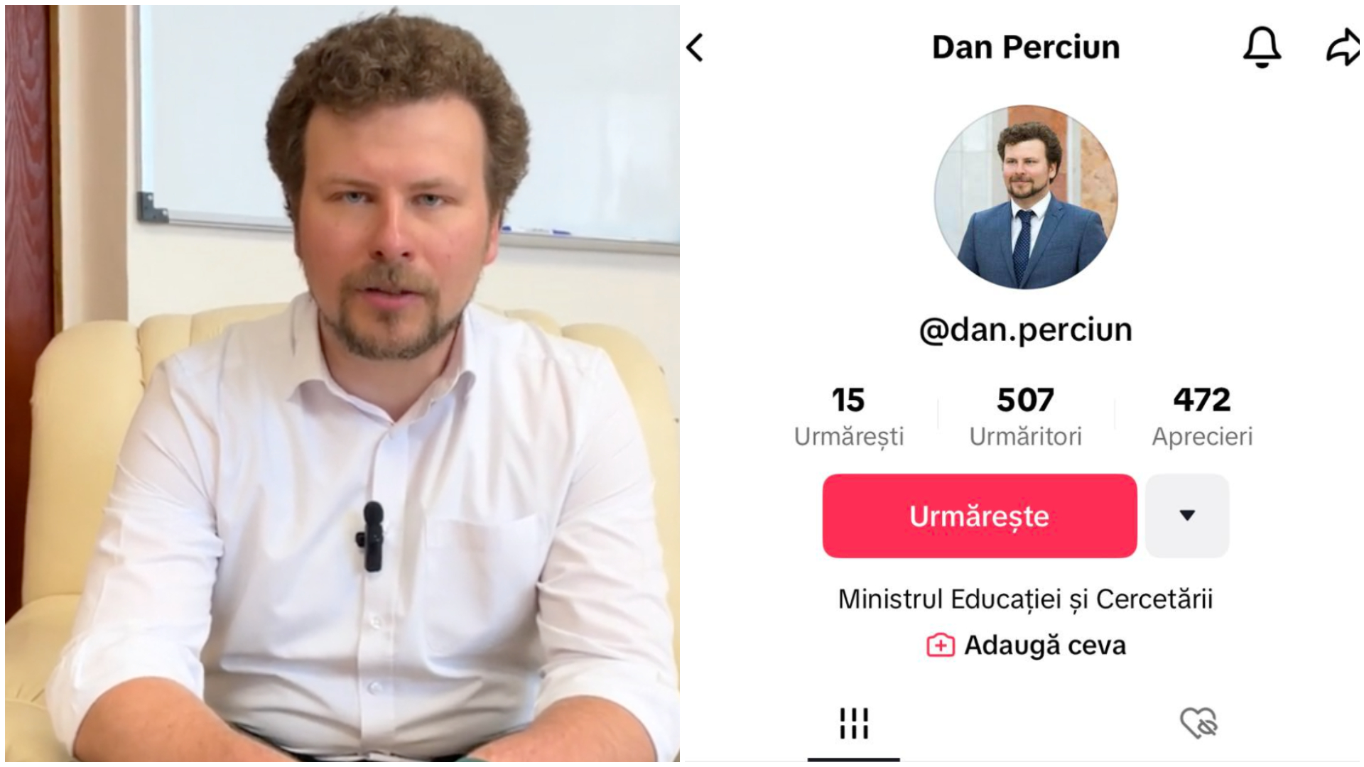 (video) Ai comentarii sau propuneri legate de activitatea Ministerului Educației? Dan Perciun îți propune să le lași pe TikTok