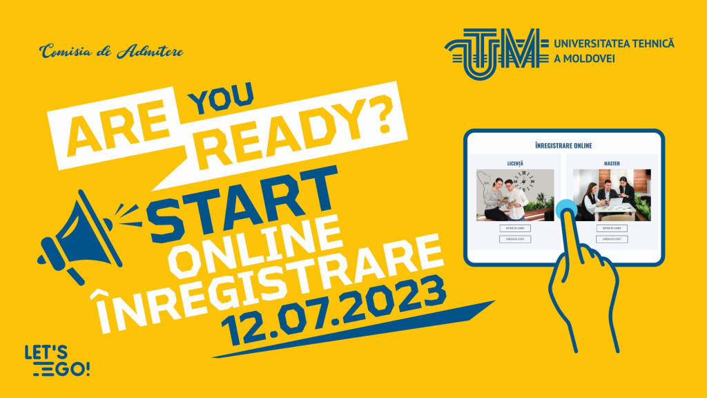 UTM a dat start admiterii online 2023. Care sunt etapele depunerii dosarului