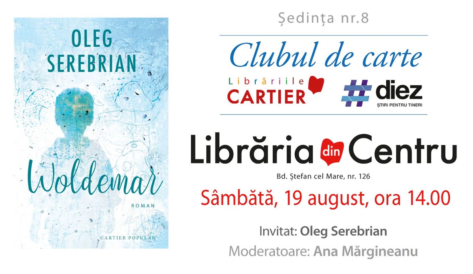 Clubul de carte #diez și Librăriile Cartier