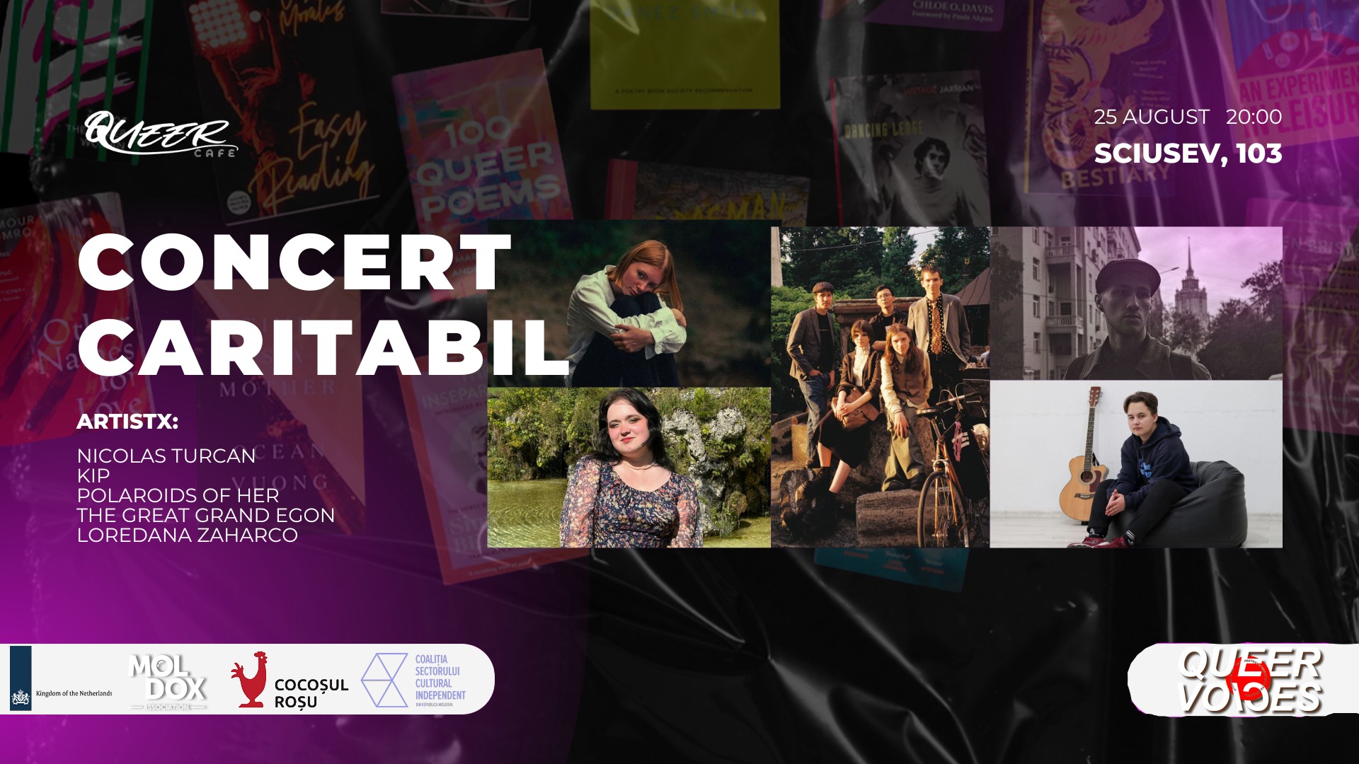 Concert caritabil la Queer Café