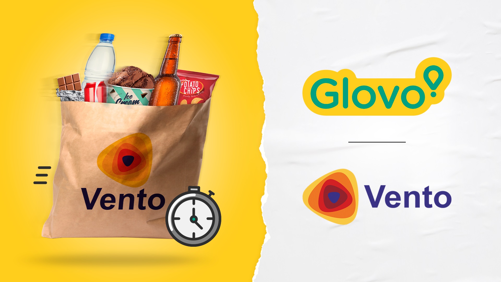 Glovo livrează sub 30 de minute din peste 300 de produse de la rețeaua de stații de alimentare Vento