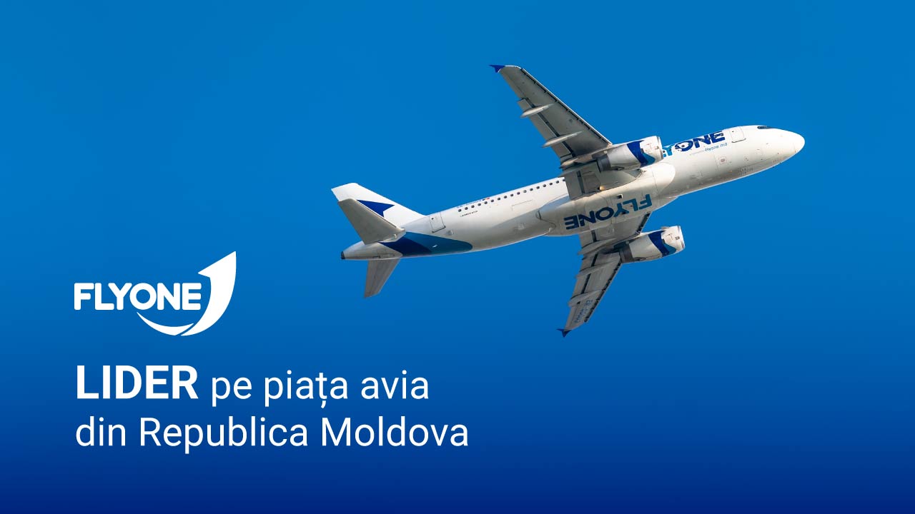 FLYONE – lider pe piața aviatică din Moldova