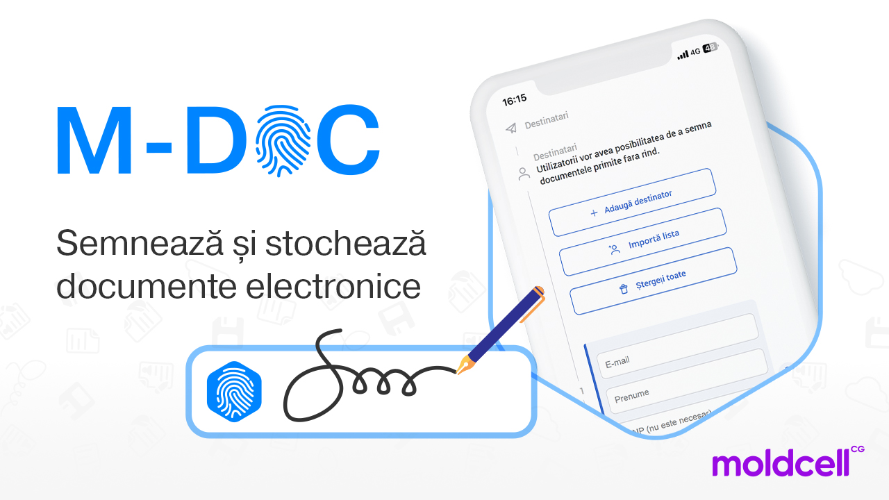 Soluția M-DOC de la Moldcell, acum disponibilă și pentru clienții și partenerii externi