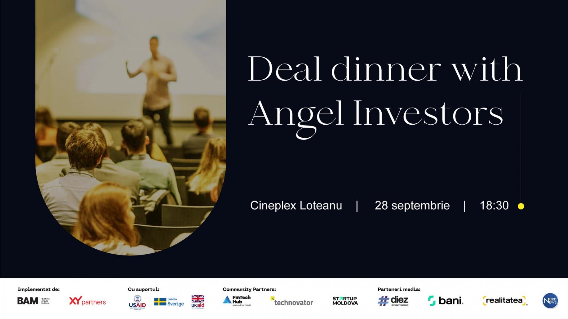 <em>Deal Dinner with Angel Investors</em>