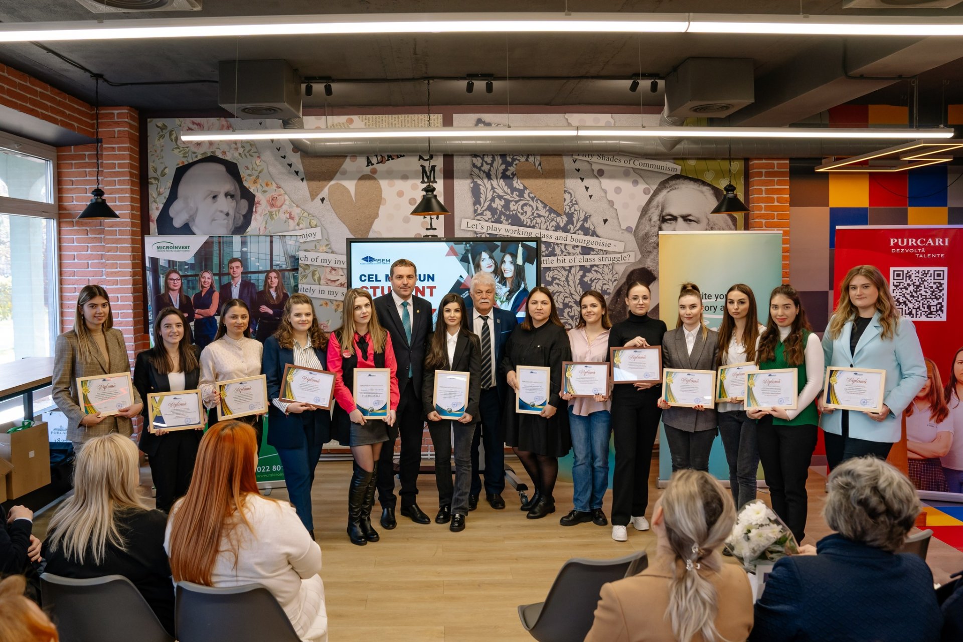 Festivitatea de premiere a laureaților concursului „Cel mai bun student ASEM”