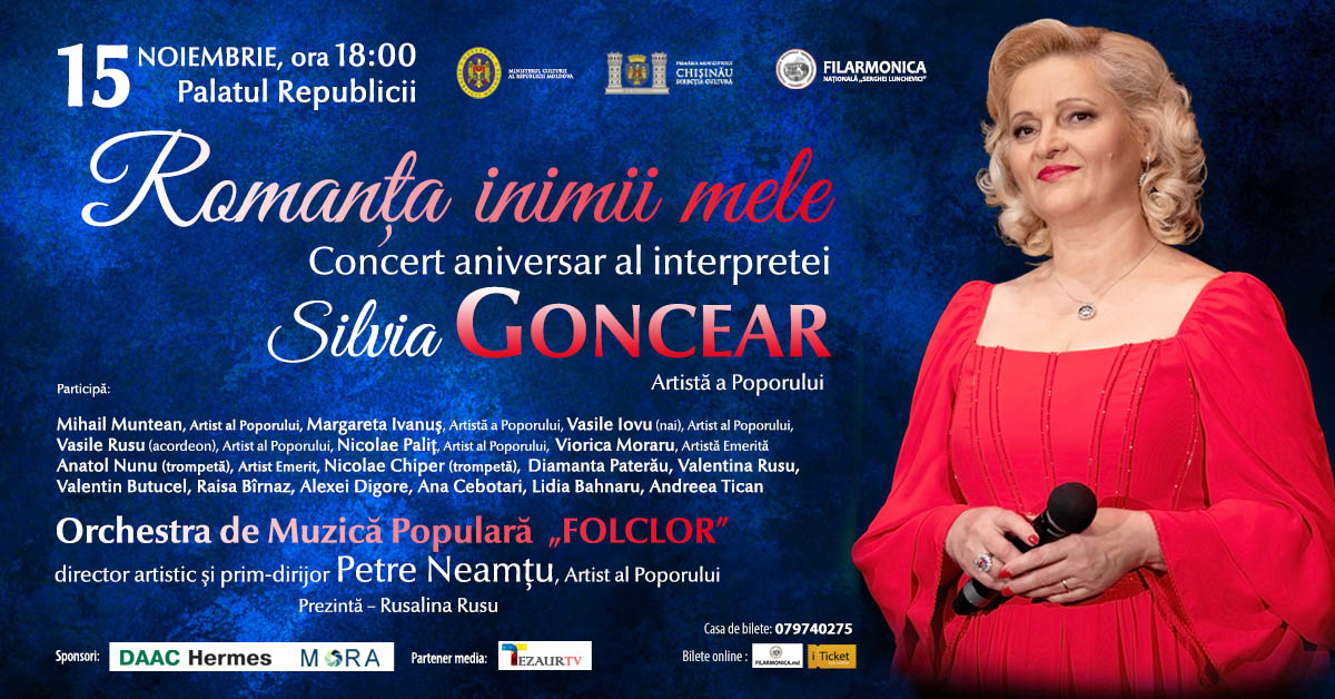 Concert aniversar al interpretei Silvia Goncear