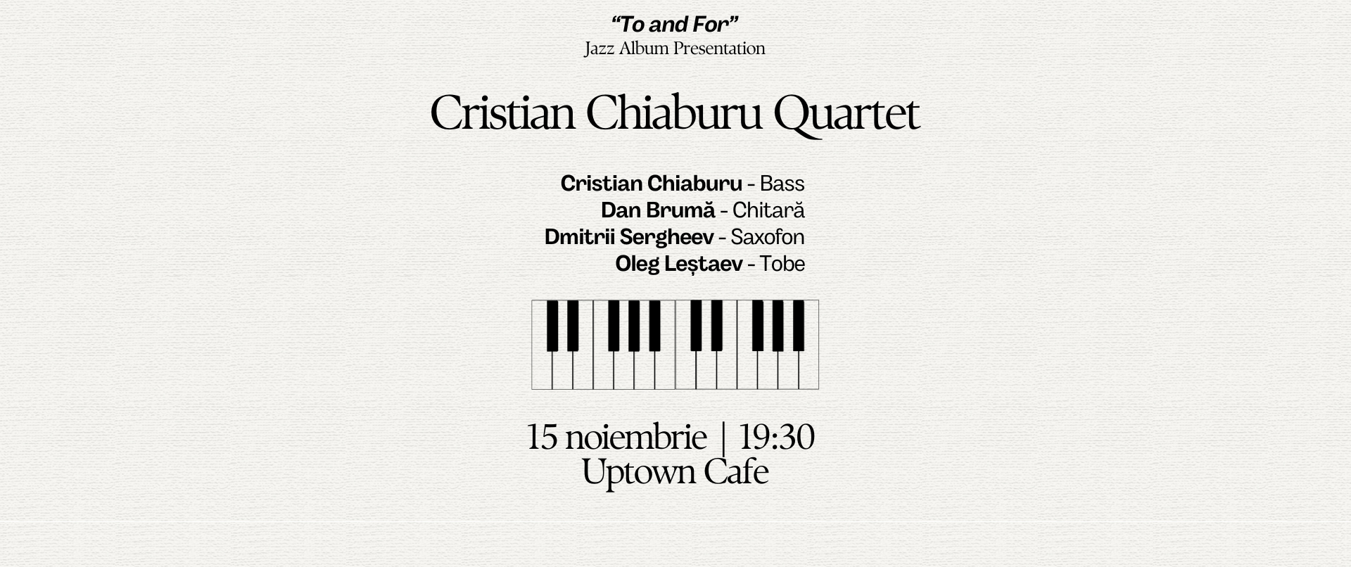 Christian Chiaburu Quartet LIVE la Uptown Cafe