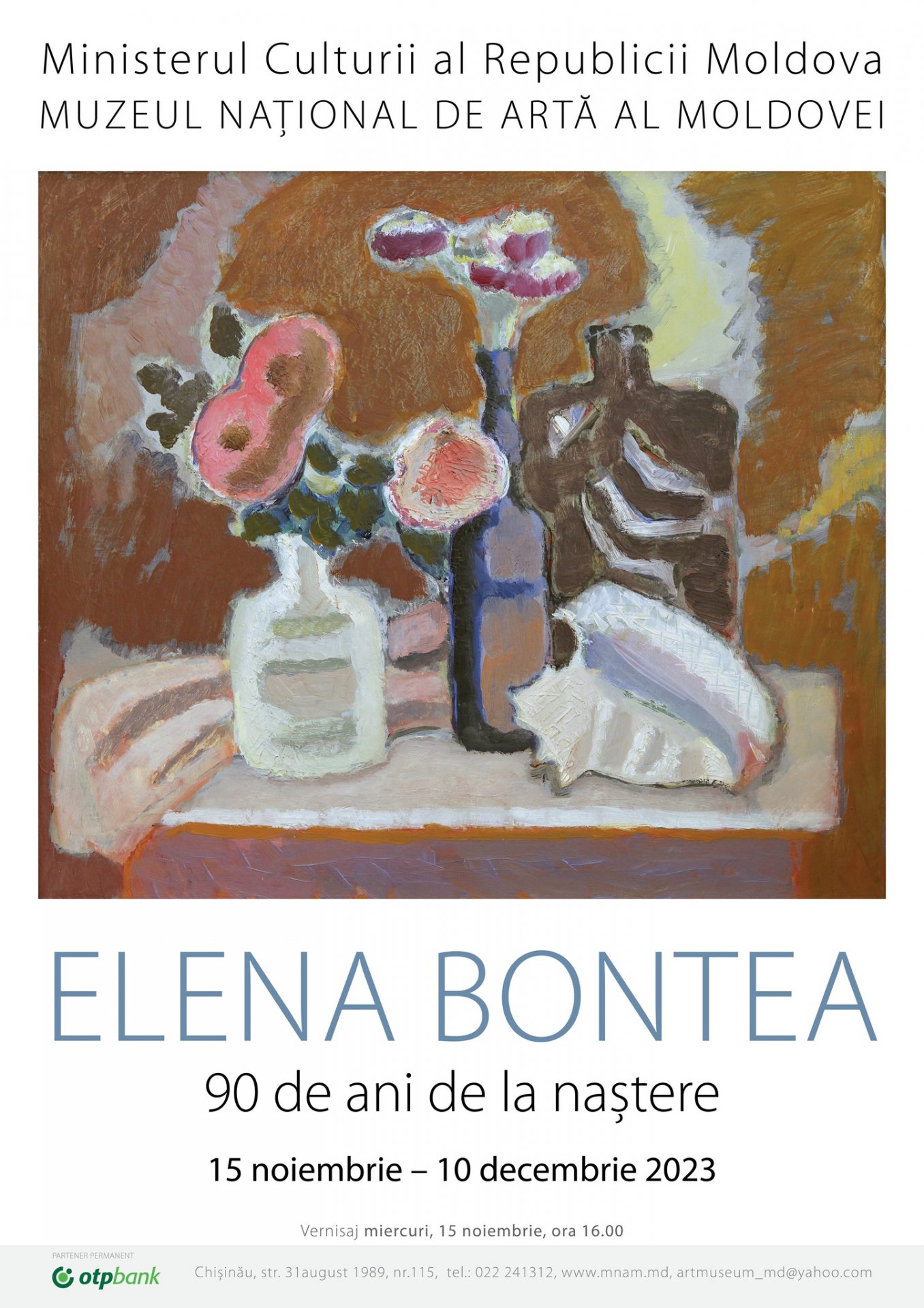 Expoziția aniversară a artistei Elena Bontea – 90 de ani de la naștere