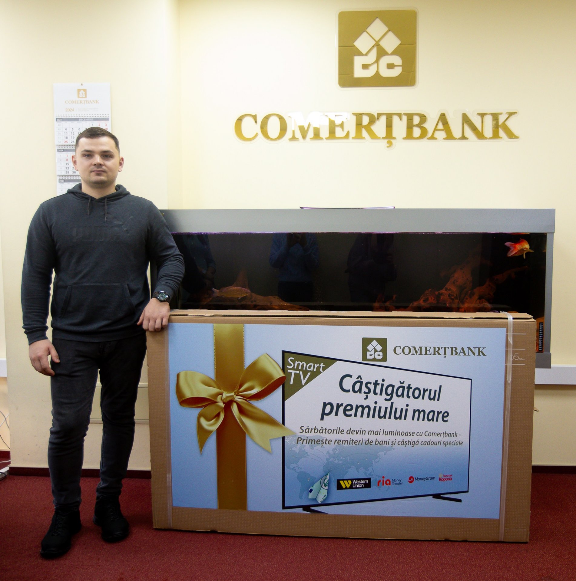 Comerțbank a premiat câștigătorii Campaniei Promoționale „Sărbătorile devin mai luminoase cu Comerțbank – Primește remiteri de bani și câștigă cadouri speciale”