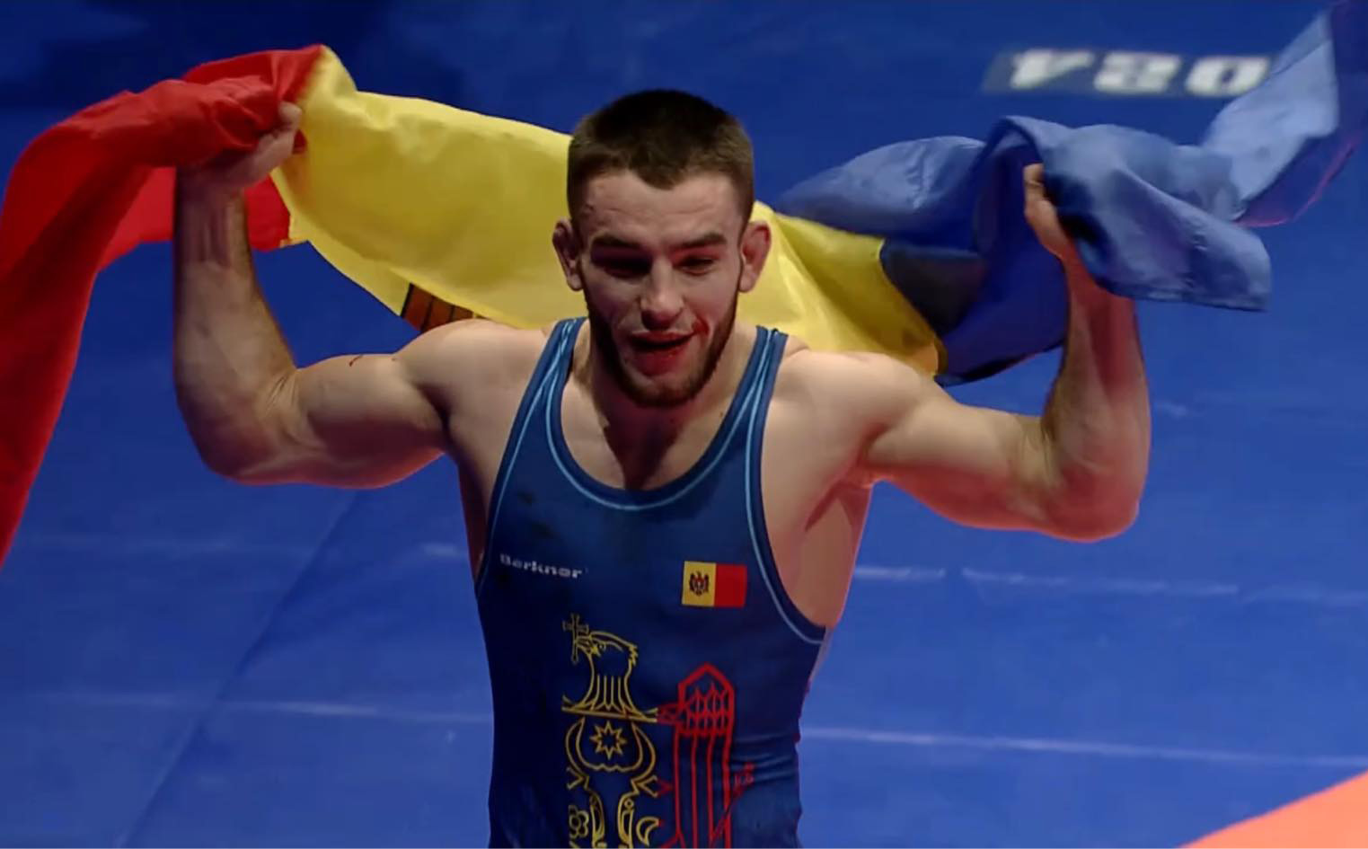 Luptătorul de stil greco-roman Artiom Deleanu a câștigat aurul la Campionatul European de lupte de la București