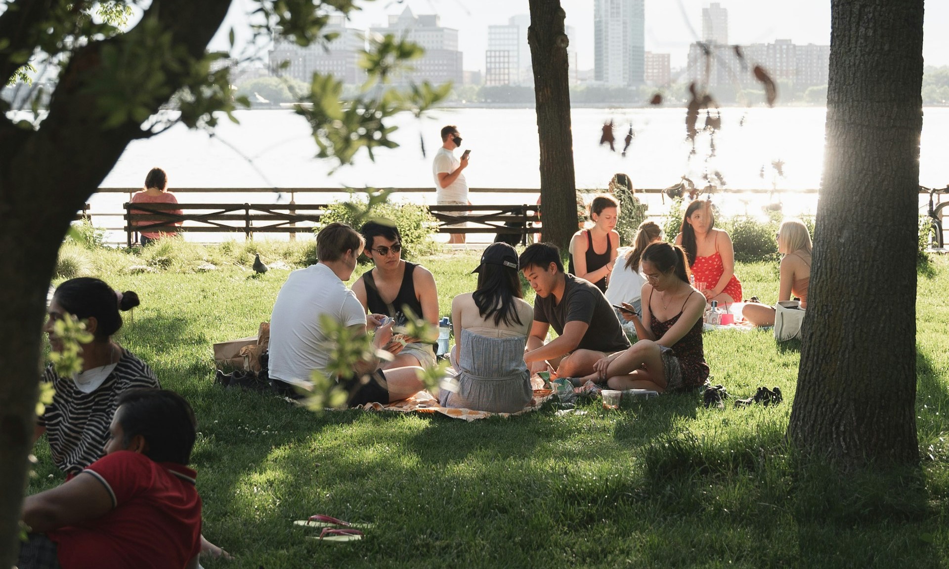 studenți picnic