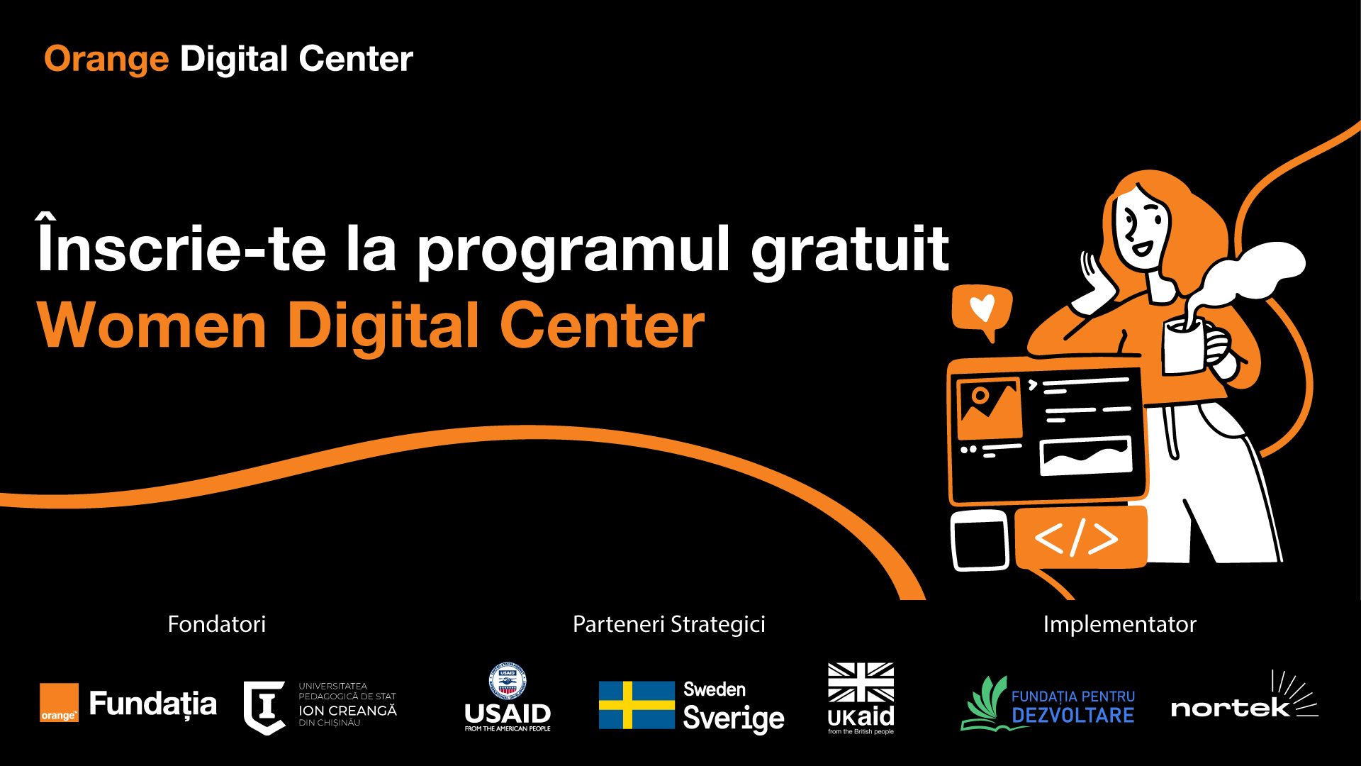 Înscrie-te la cursul gratuit Women Digital Center: educație digitală şi orientare în carieră pentru femei