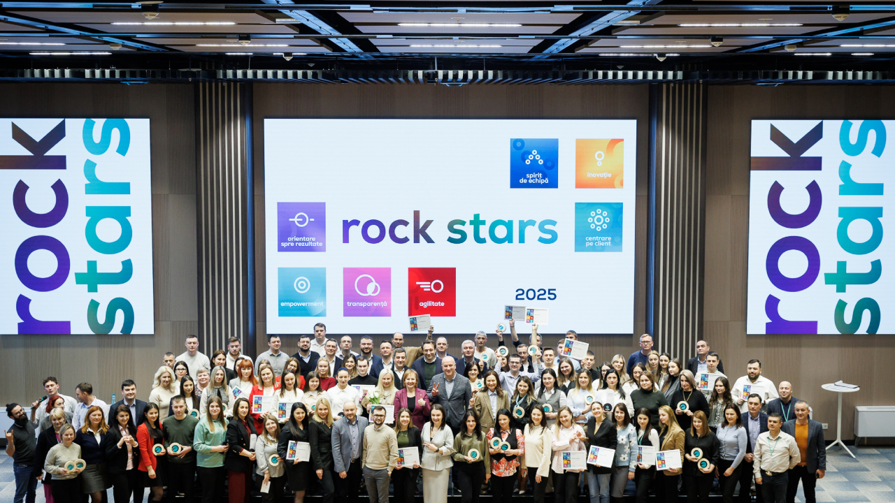 Maib rockstars: recunoaștem performanța, celebrăm valorile maib și centrarea pe client! Peste 90 de angajați maib au fost premiați pentru implicare, dedicație și rezultate remarcabile