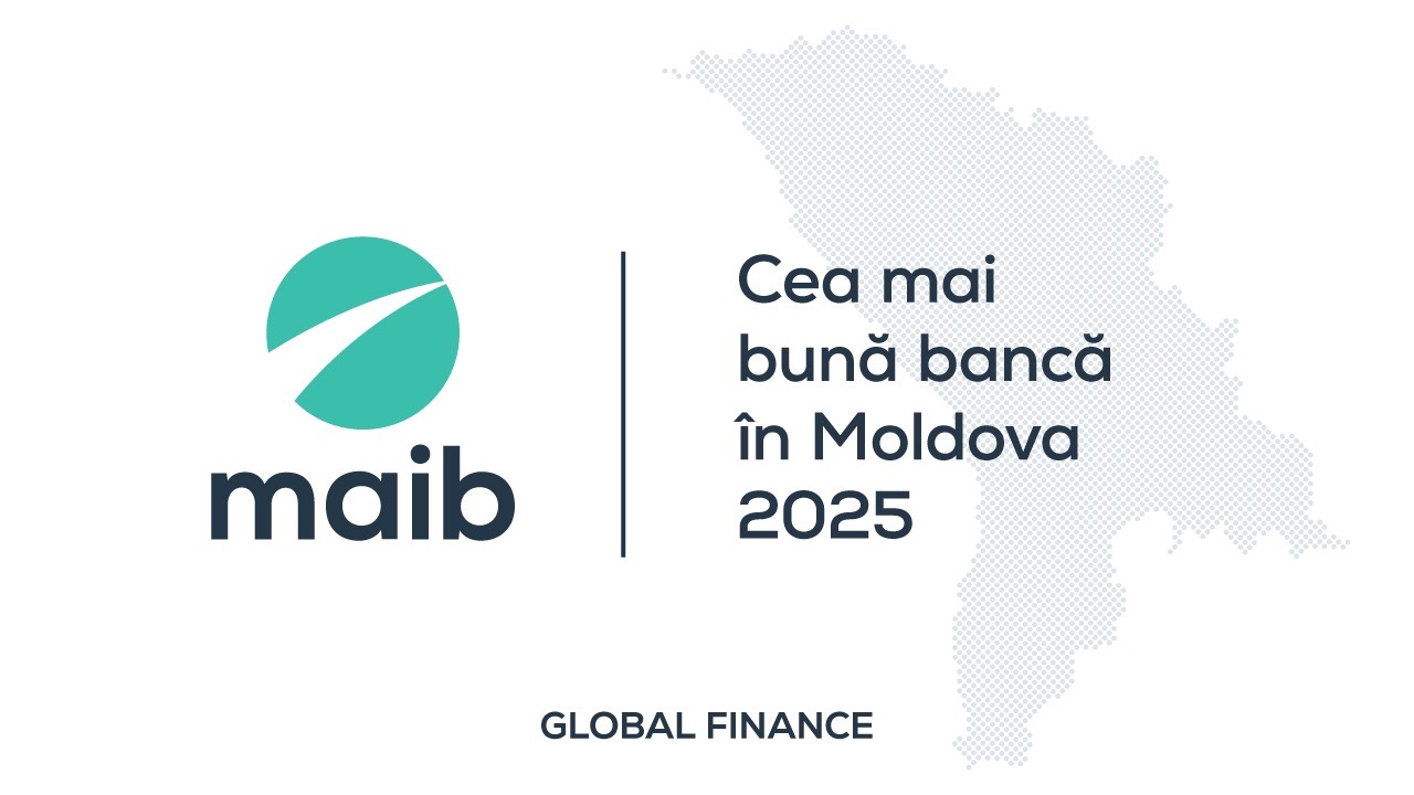 Maib – desemnată cea mai bună bancă din Moldova în 2025 de publicația Global Finance