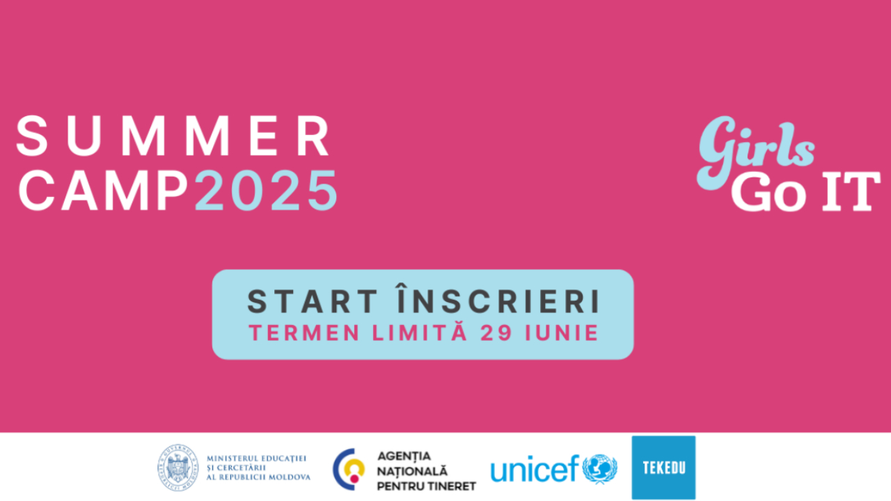 Participă la GirlsGoIT Summer Camp 2025, tabăra gratuită de STEAM dedicată fetelor din întreaga țară