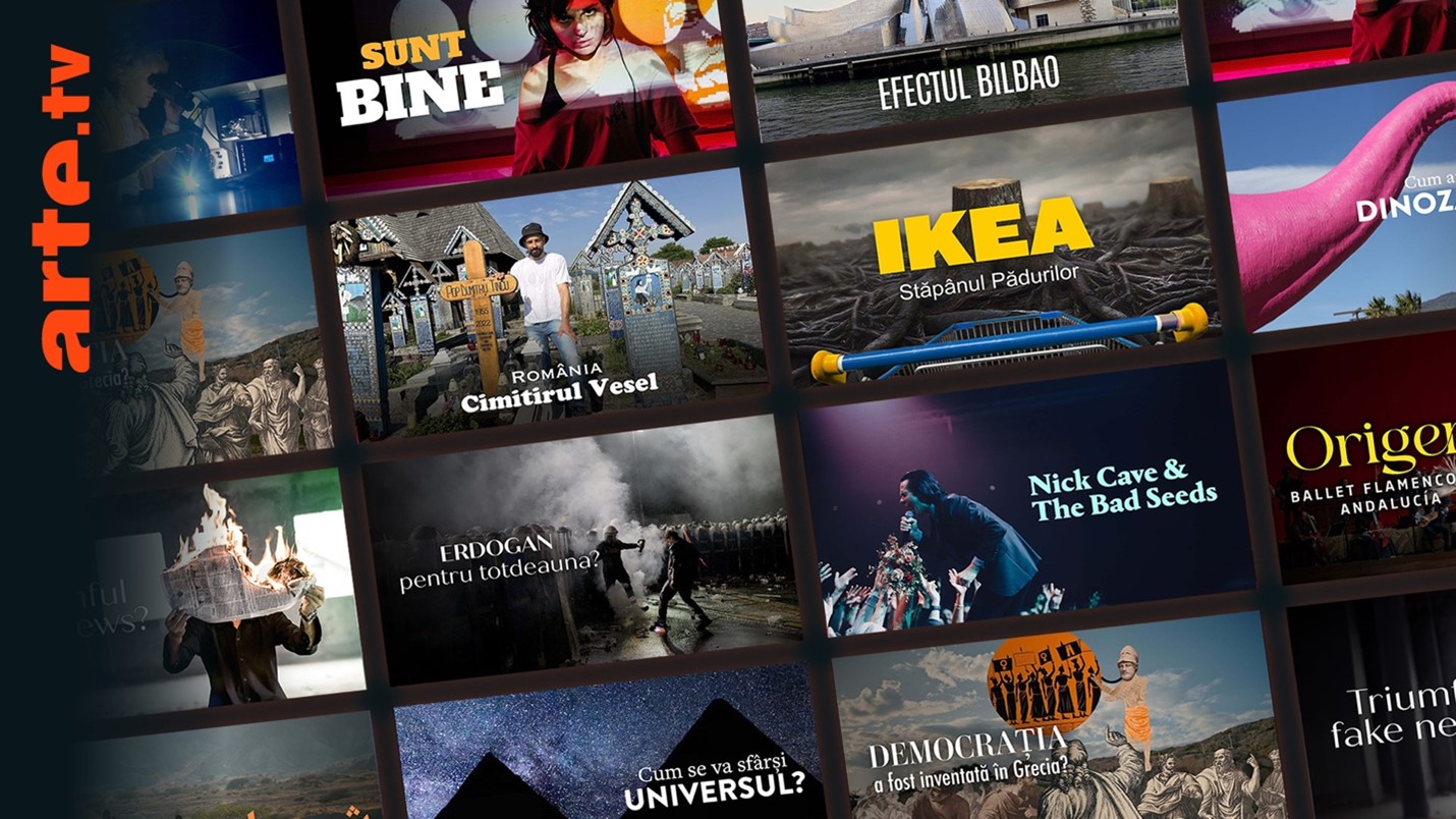Sute de documentare, filme și concerte. Platforma ARTE.tv va fi disponibilă și în limba română