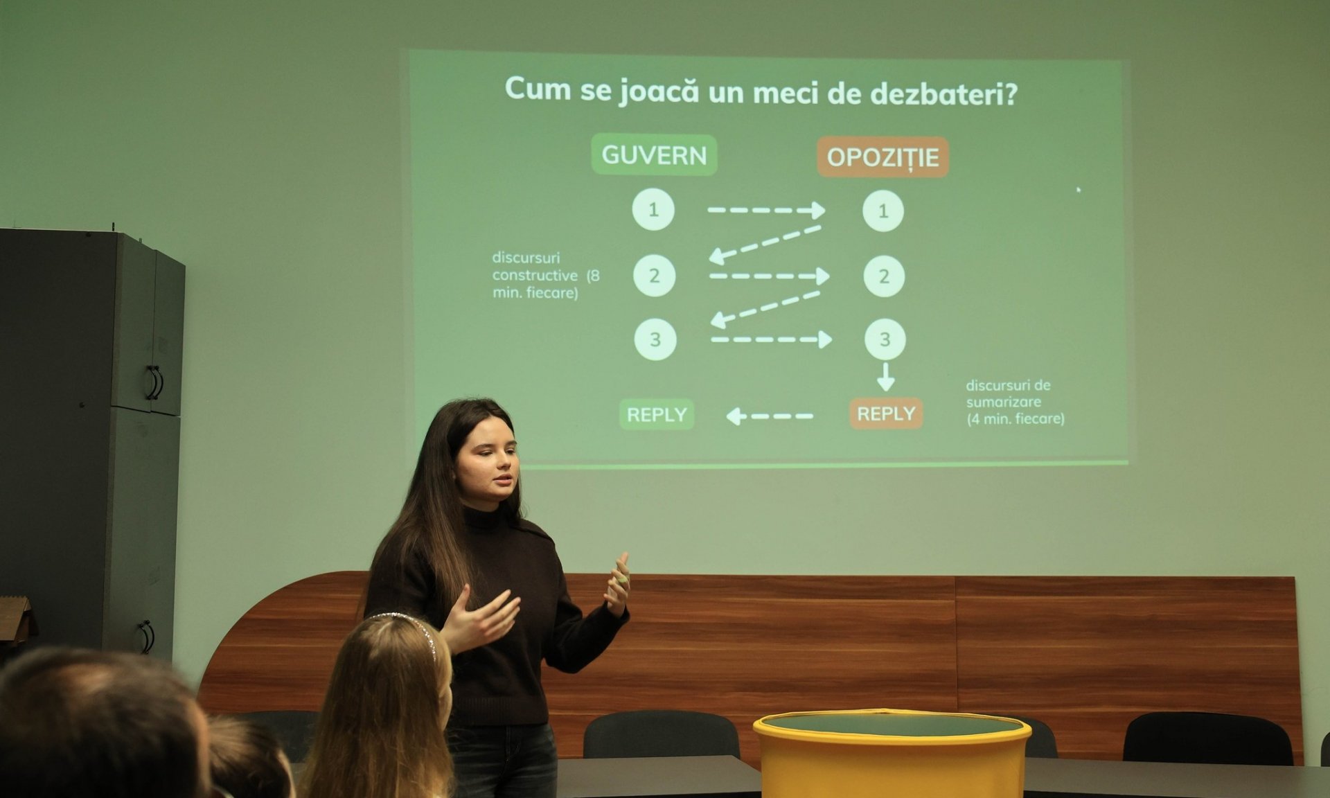 dezbatere tineri evenimente discurs