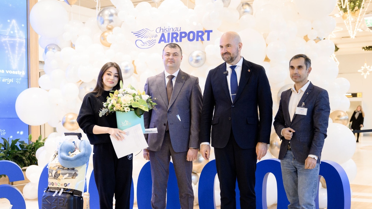 Aeroportul Internațional „Eugen Doga” din Chișinău a atins pragul de 6 milioane de pasageri în 2025