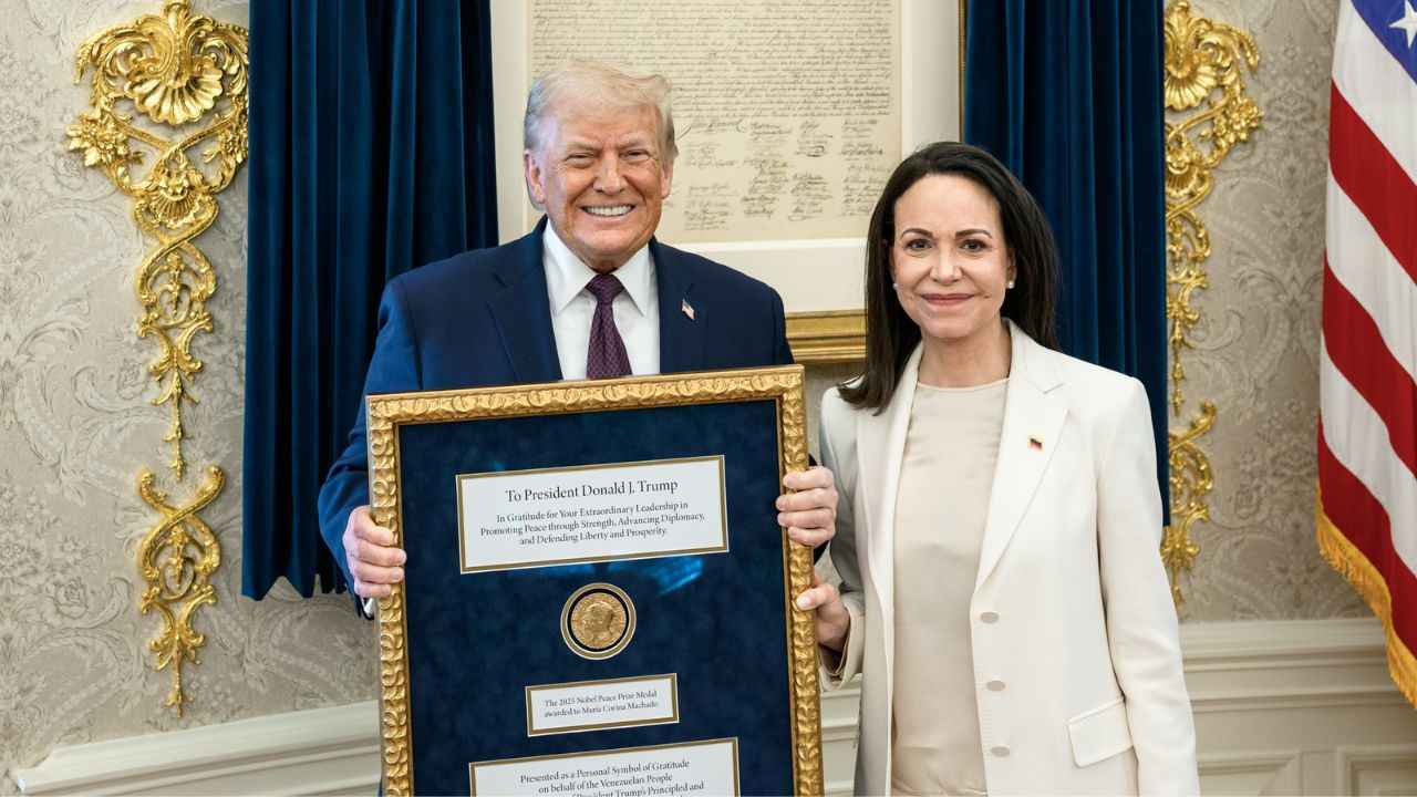 De ce lidera opoziției venezuelene, María Corina Machado, i-a dăruit lui Trump Premiul Nobel pentru Pace pe care l-a primit în 2025