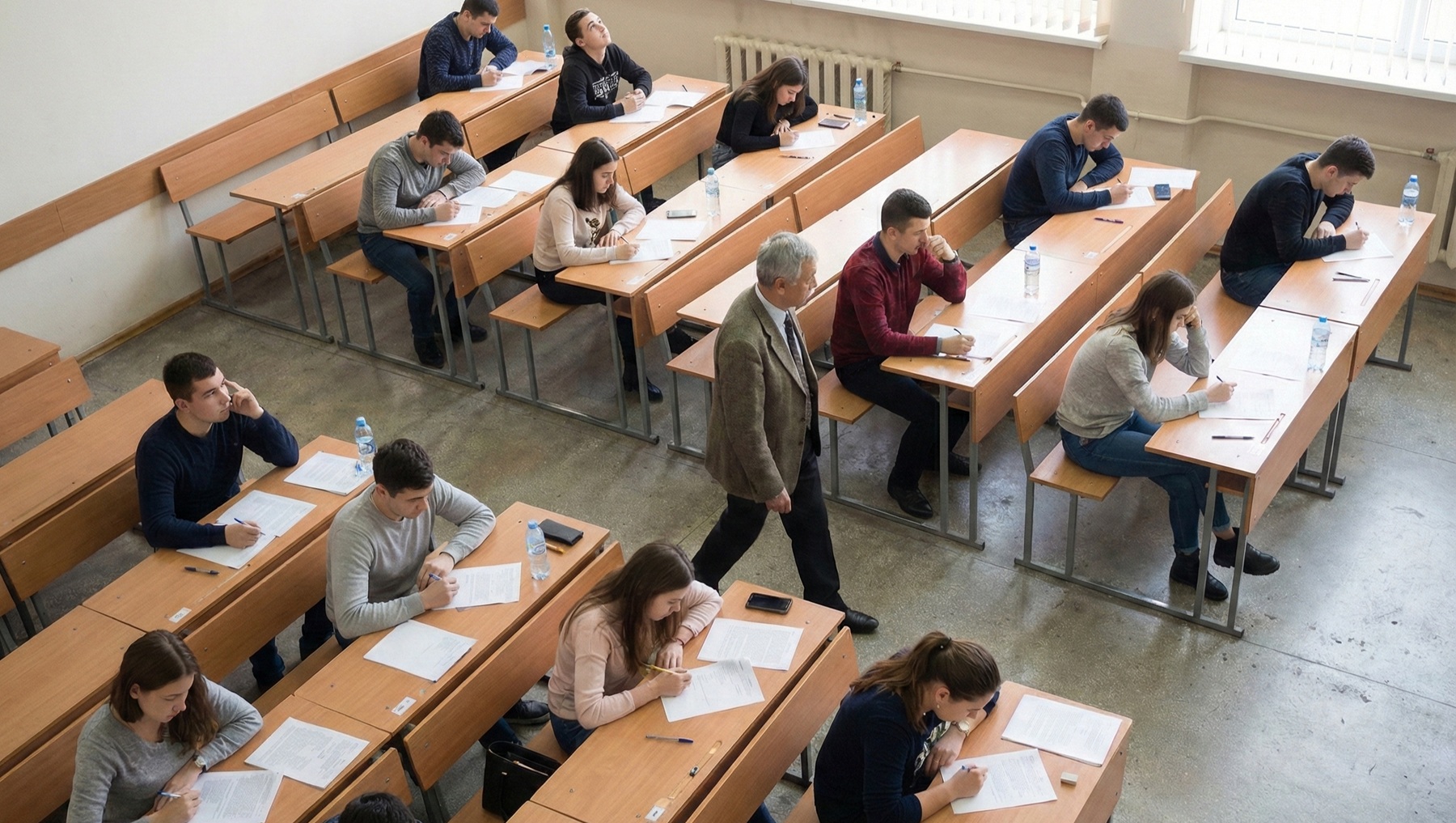 studenti examene test elevi lectie AI