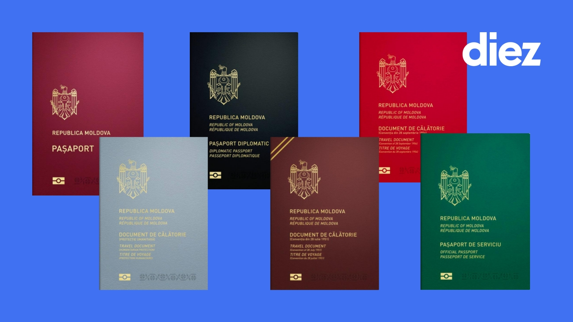 Cum vor arăta noile modele de pașapoarte ale cetățenilor Republicii Moldova