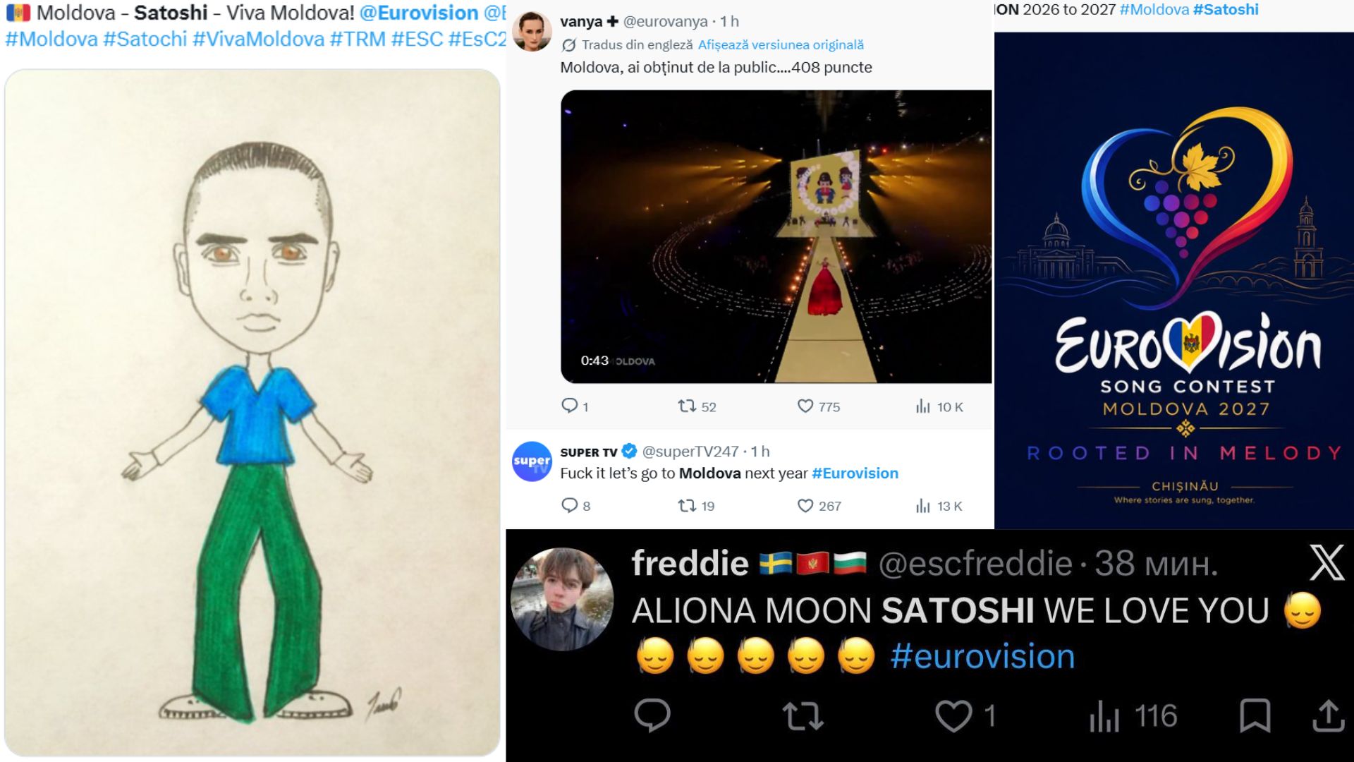 Cum au reacționat internauții la prestația Moldovei din semifinala Eurovision 2026