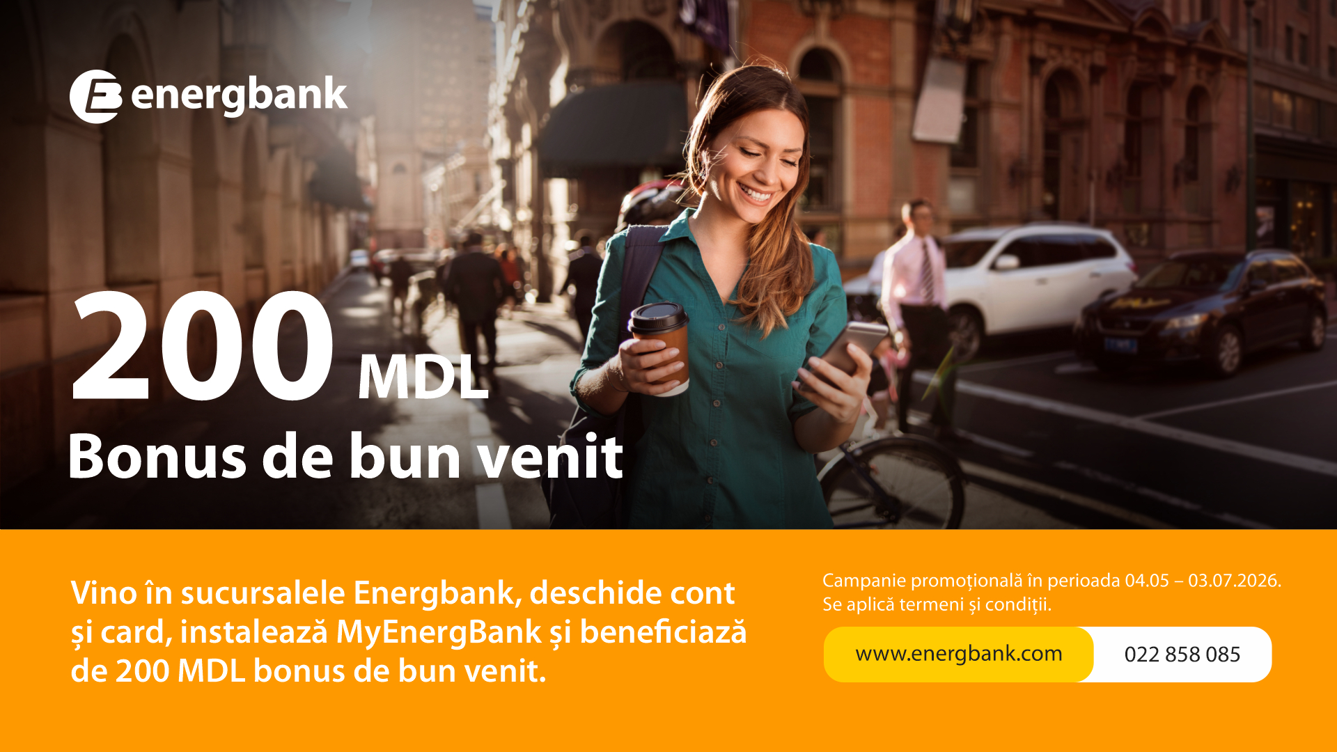 200 de lei bonus de bun-venit la Energbank pentru clienții noi