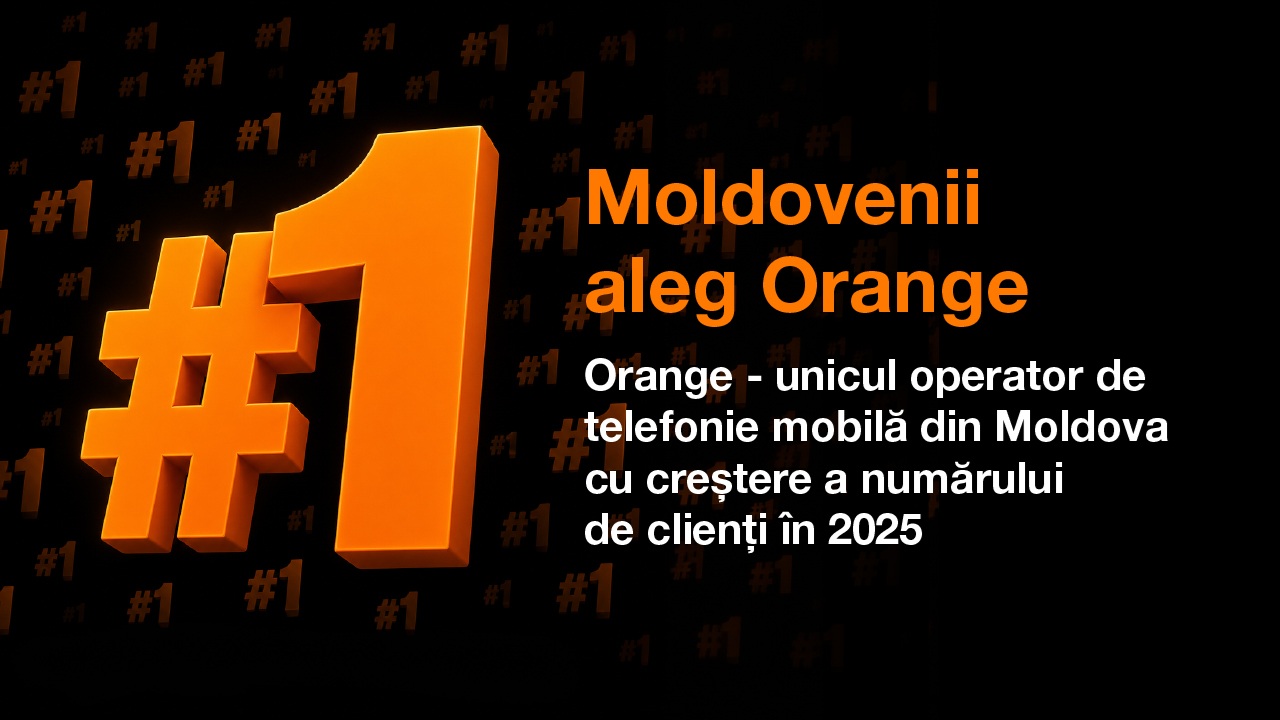 Orange Moldova își reconfirmă poziția de lider pe piața telecom din Republica Moldova, cu rezultate remarcabile în telefonia mobilă, internet fix și servicii digitale în 2025