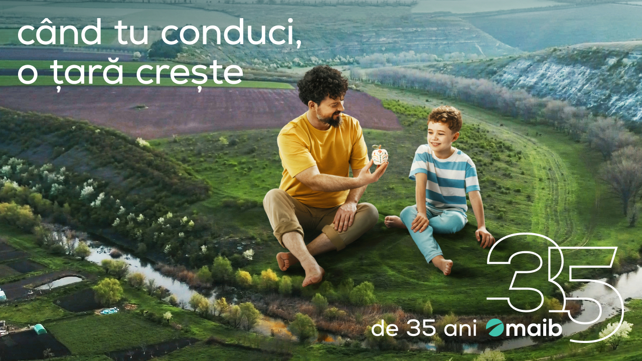 „Când tu conduci, o țară crește.” Maib marchează 35 de ani lansând spotul aniversar, parte din campania de brand
