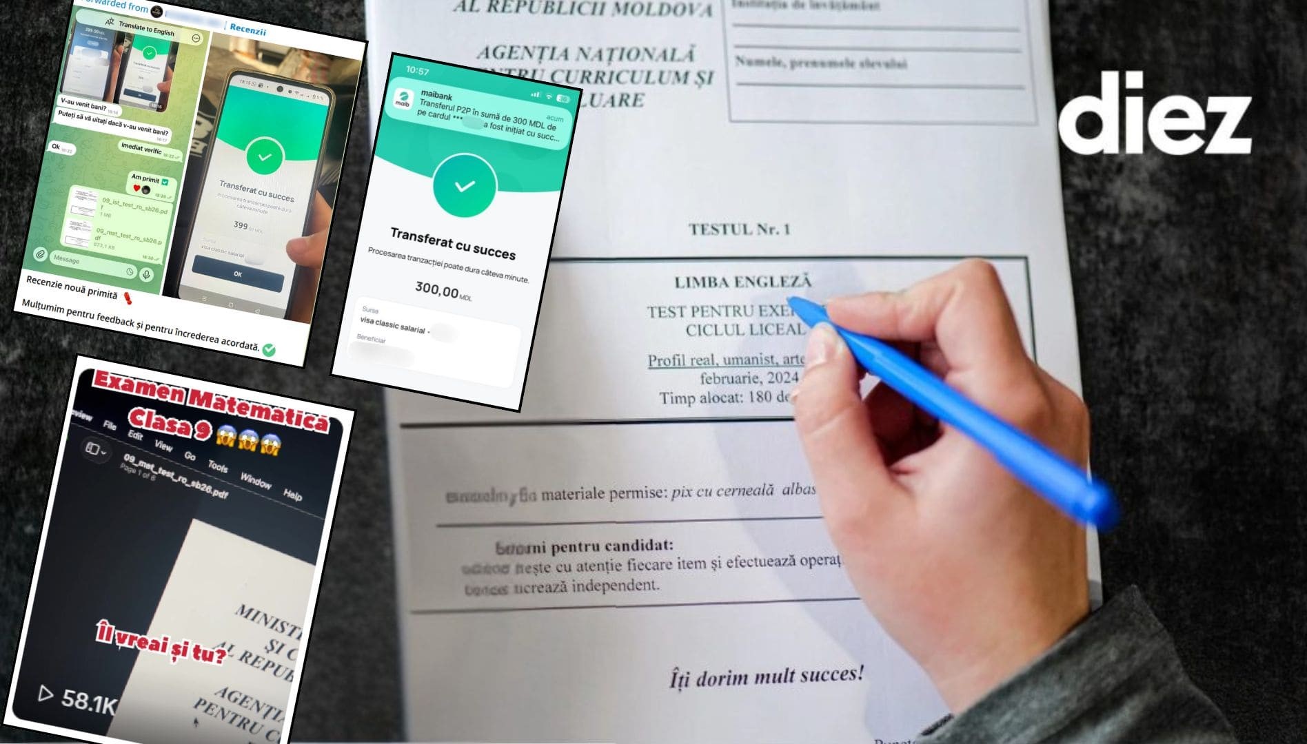 Vânzarea „examenelor” continuă, cu sute de accesări pe Telegram și mii de vizualizări pe TikTok