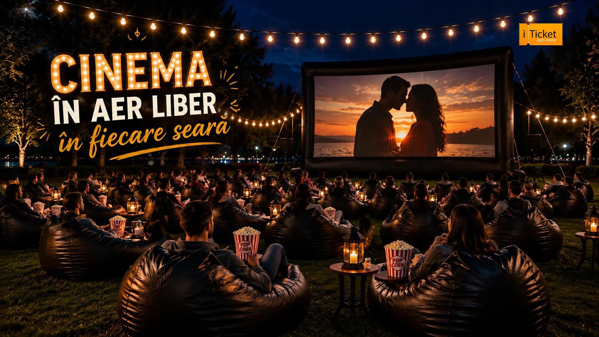 Cinema în aer liber la Digital Park Chișinău