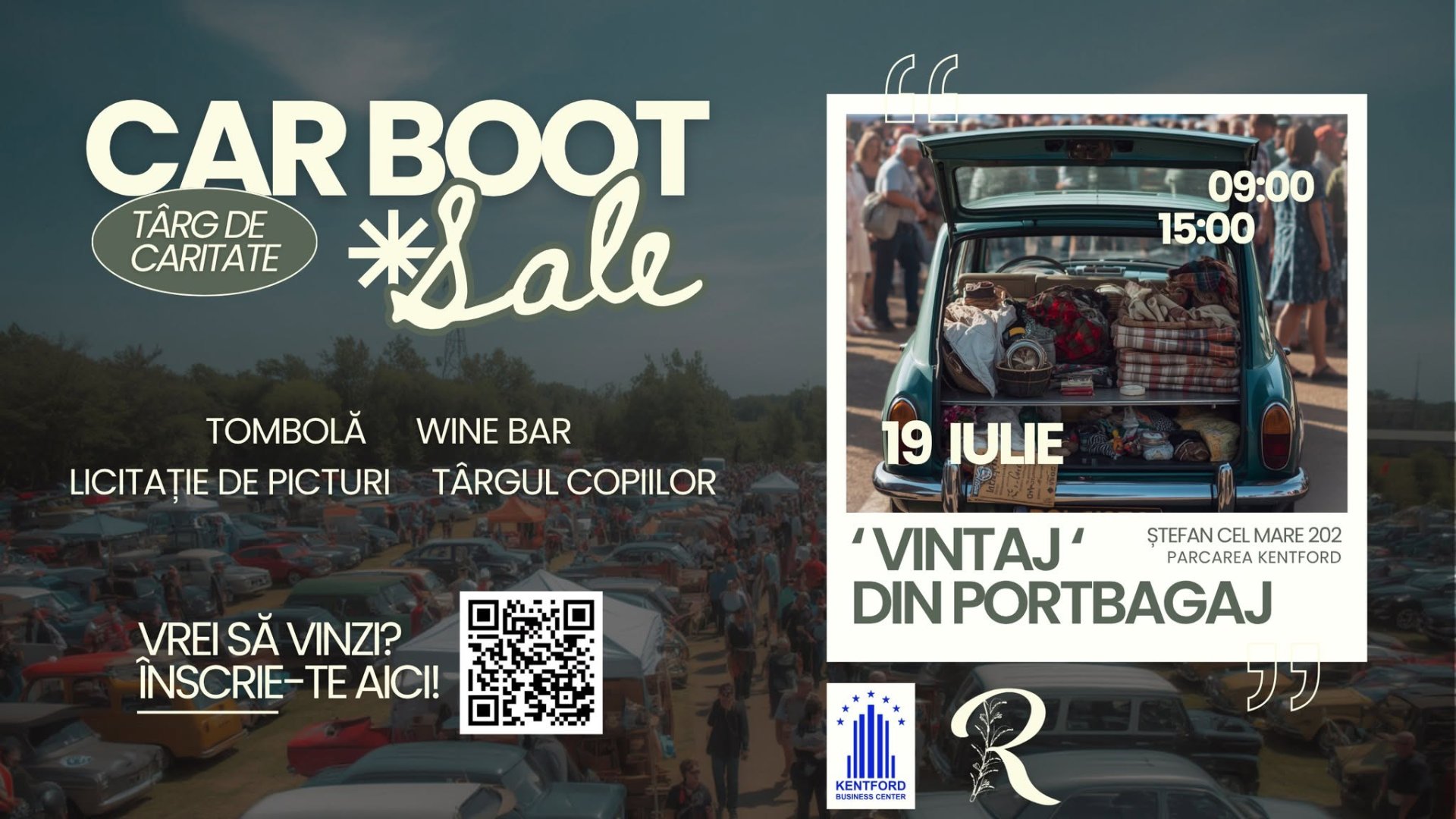 Târgul caritabil „Vintaj din Portbagaj”